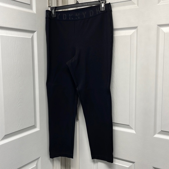DKNY Logo Waistband Athletic Yoga Pants - Picture 1 of 6